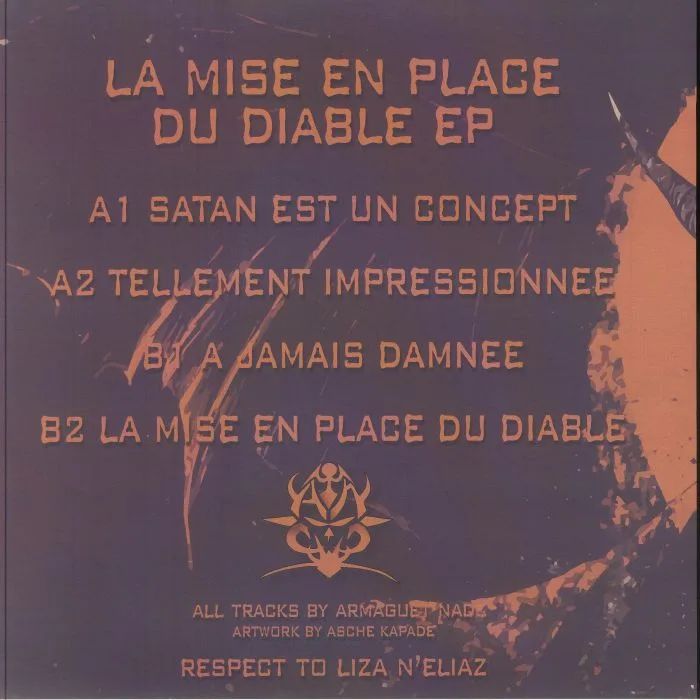 Back cover — ARMAGUET NAD — La Mise En Place Du Diable EP