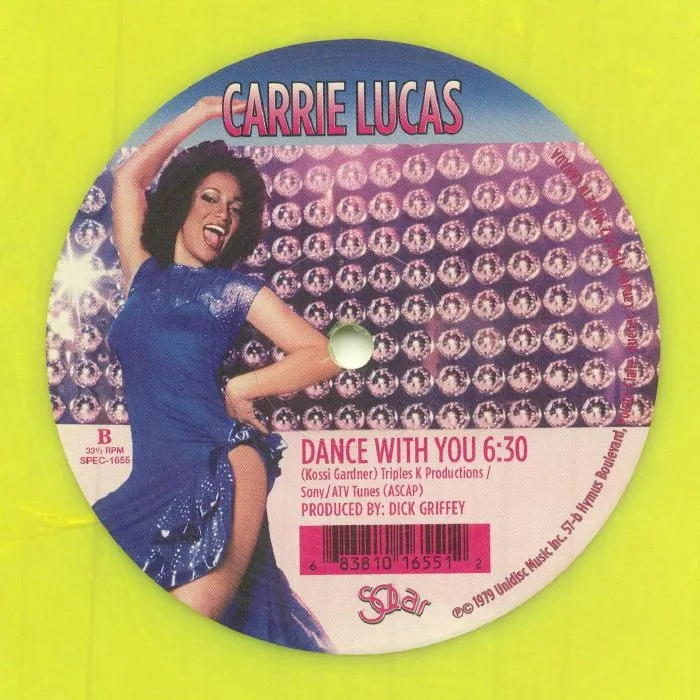 Обратная сторона обложки — Carrie LUCAS — I Gotta Keep Dancin' (Keep Smiling)