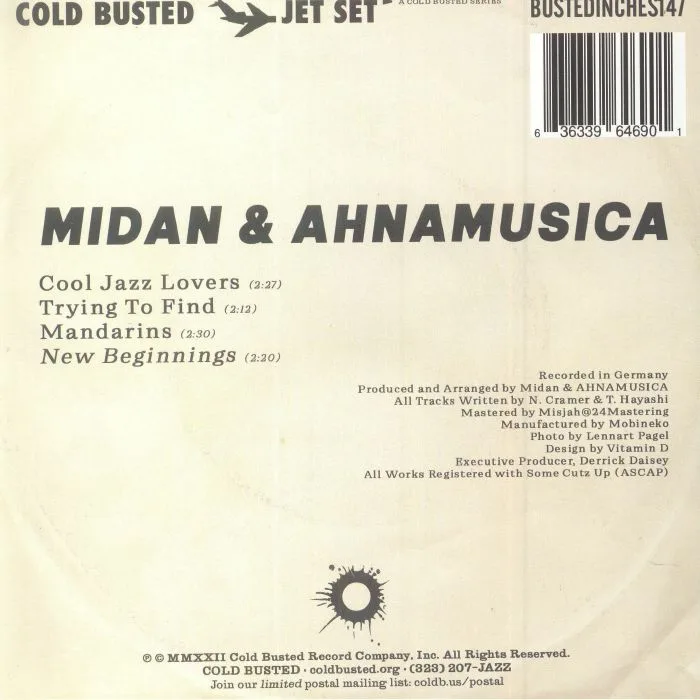 Обратная сторона обложки — MIDAN & AHNAMUSICA — New Beginnings