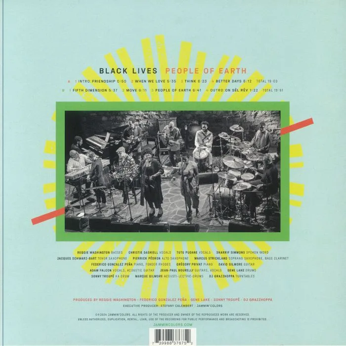 Back cover — BLACK LIVES — People Of Earth