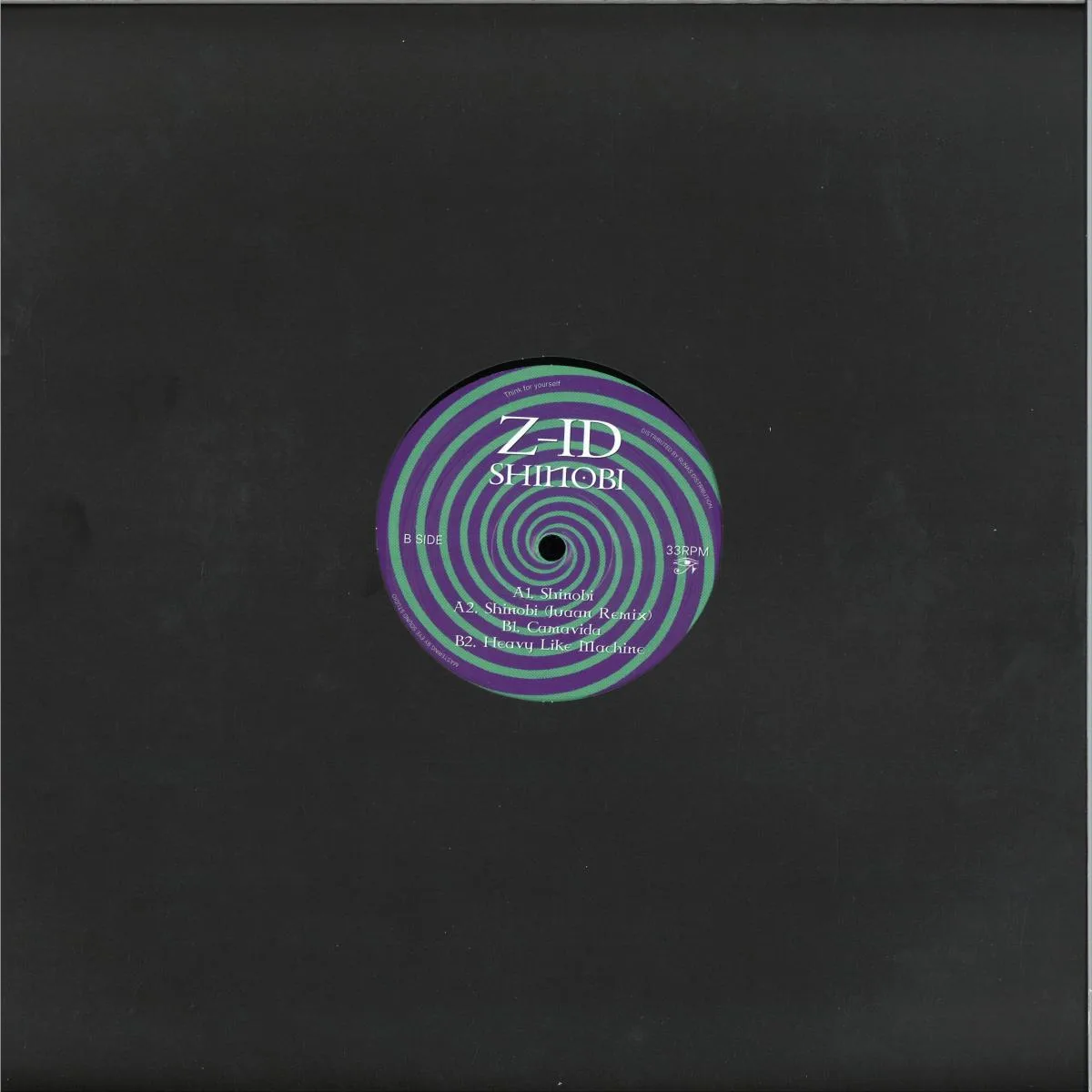 Обратная сторона обложки — Z-ID — Shinobi (Incl. Juaan Remix)