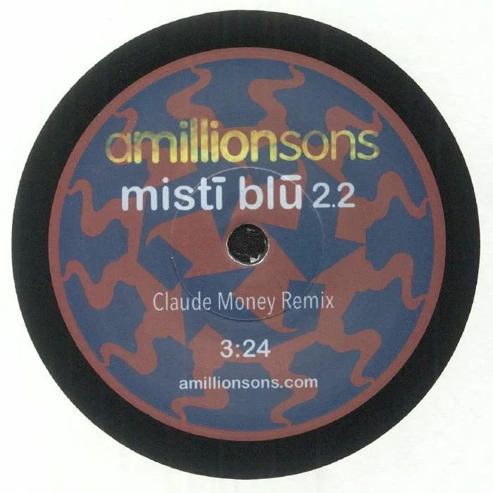 Обратная сторона обложки — AMILLIONSONS — Misti Blu 2.2 (feat Claude Money remix)