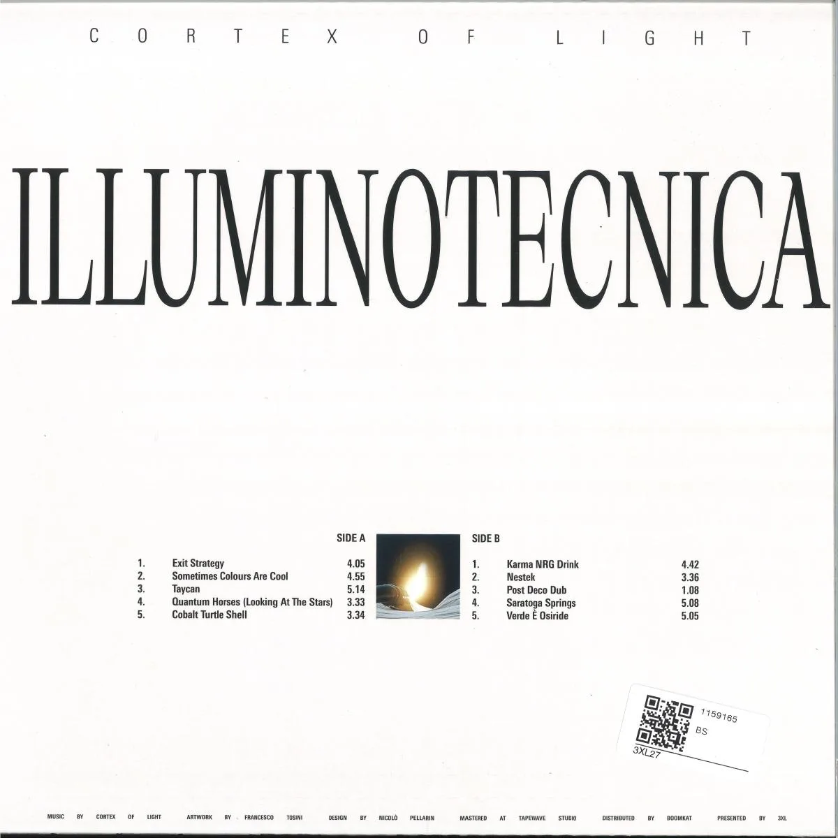 Обратная сторона обложки — Cortex Of Light — ILLUMINOTECNICA LP