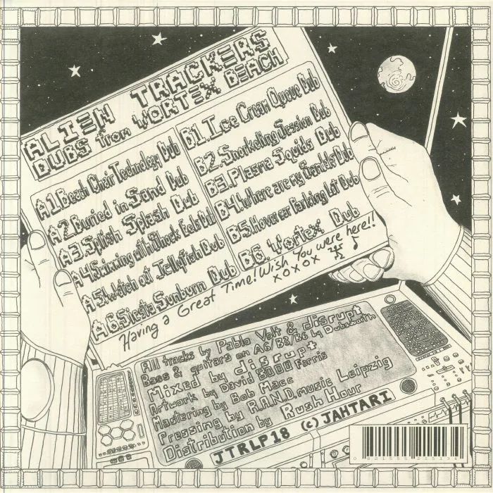 Back cover — ALIEN TRACKERS — Dubs From Vortex Beach