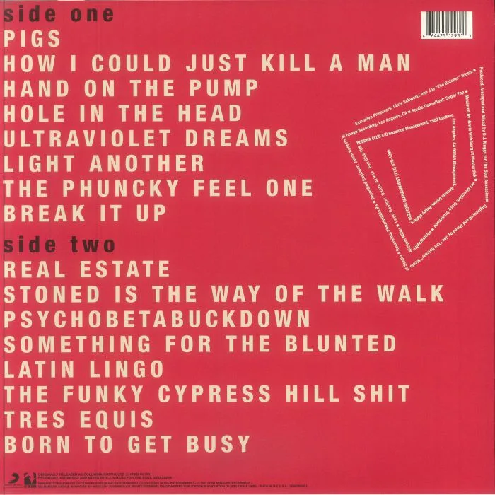 Обратная сторона обложки — CYPRESS HILL — Cypress Hill (reissue)