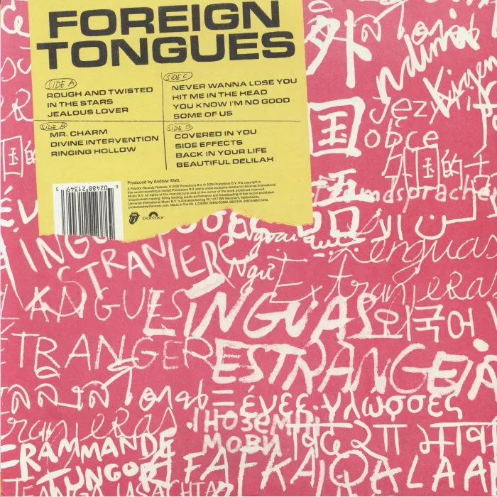 Back cover — ROLLING STONES — Foreign Tongues