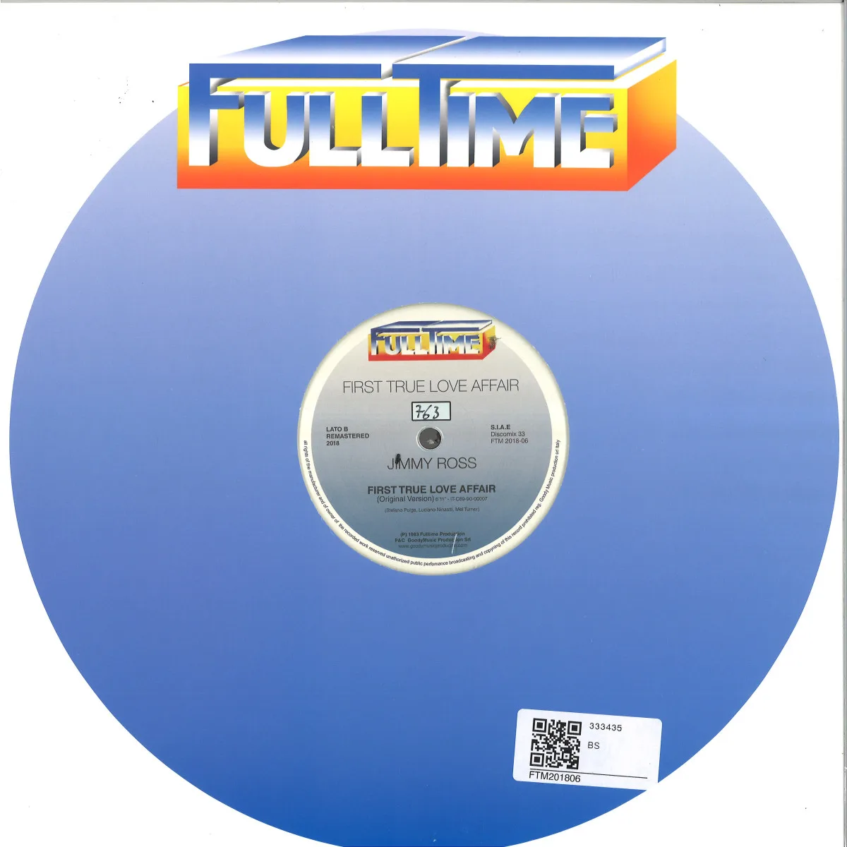 Back cover — Jimmy Ross — First True Love Affair EP