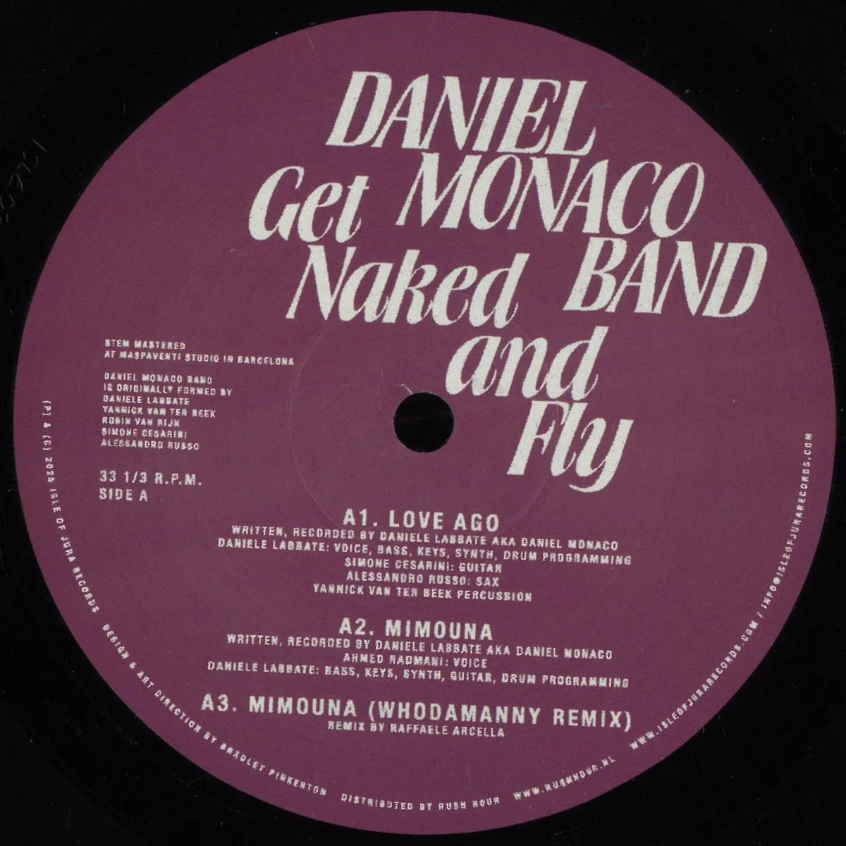Front cover — DANIEL MONACO BAND — GET NAKED & FLY