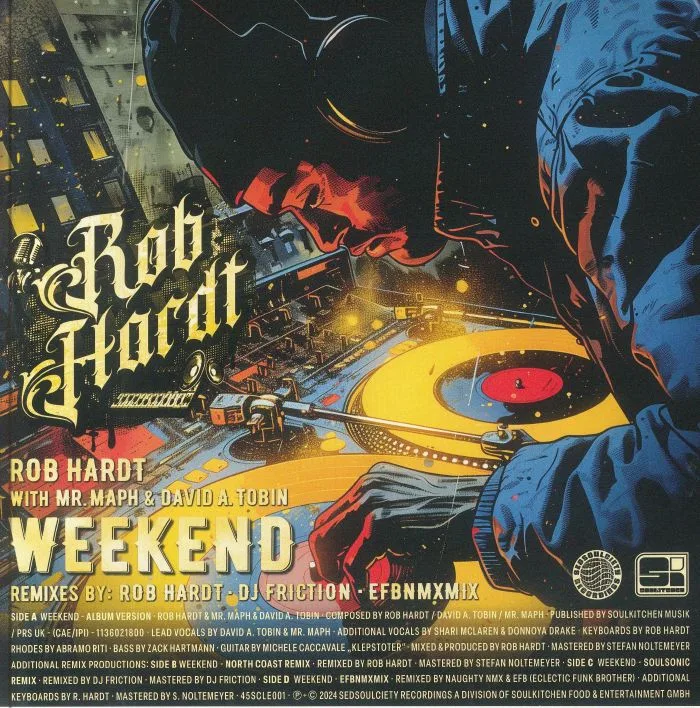 Back cover — Rob HARDT with MR MAP / DAVID A TOBIN — Weekend