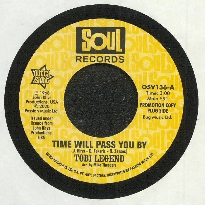 Front cover — Tobi LEGEND / JOHN RHYS / DINO FEKARIS / NICK ZESSES — Time Will Pass You By