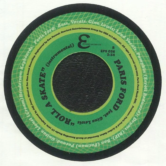 Back cover — Paris FORD — Roll A Skate