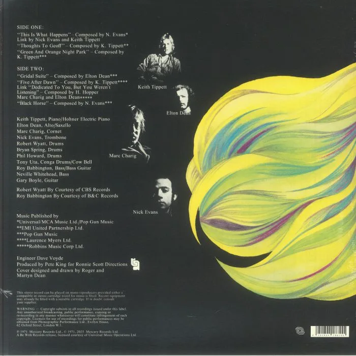 Обратная сторона обложки — The KEITH TIPPETT GROUP — Dedicated To You But You Weren't Listening (reissue)