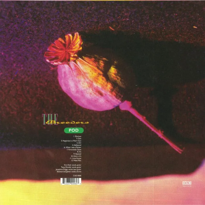 Обратная сторона обложки — The BREEDERS — Pod (reissue)