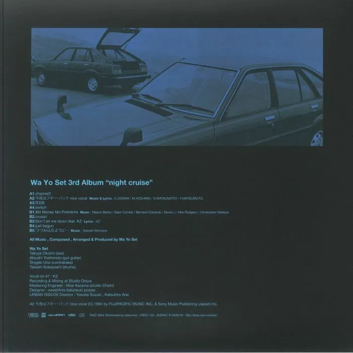 Обратная сторона обложки — WA YO SET — Night Cruise (B-STOCK)