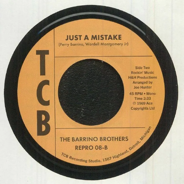 Обратная сторона обложки — The BARRINO BROTHERS — The Bad Things (You Said To Me)
