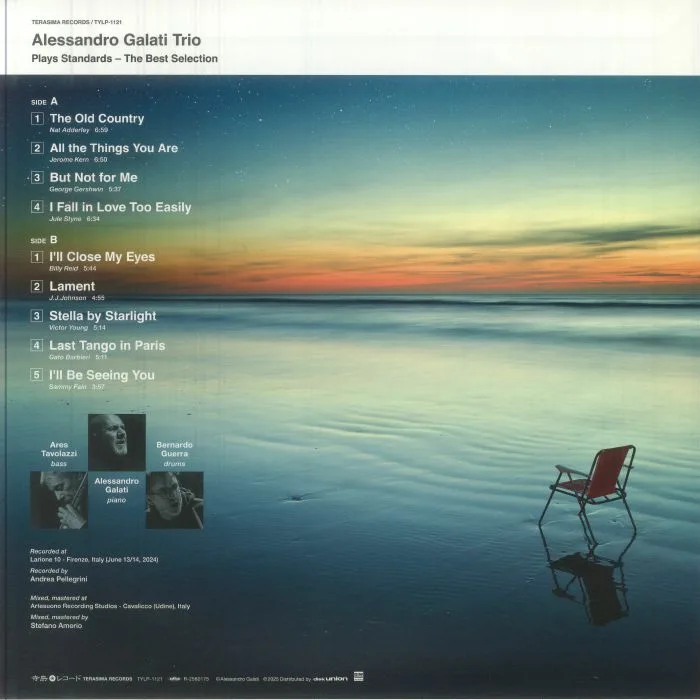 Обратная сторона обложки — Alessandro GALATI — Alessandro Galati Plays Standards: The Best Selection