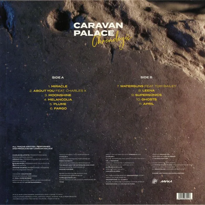 Back cover — CARAVAN PALACE — Chronologic (Deluxe Edition)