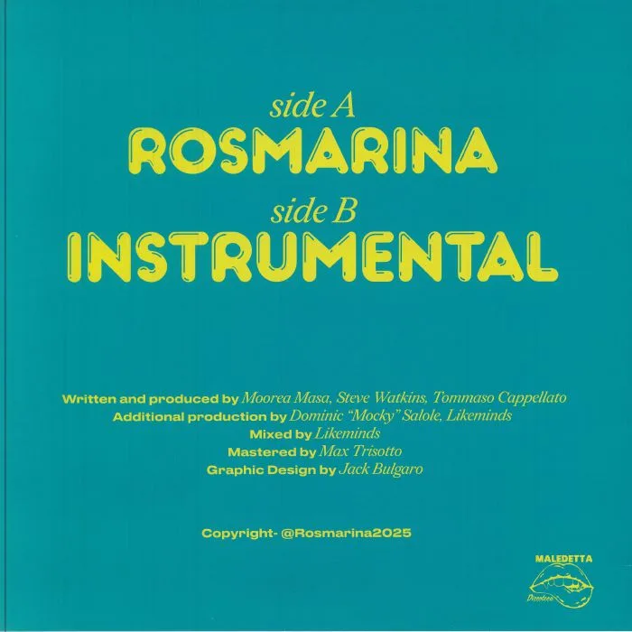 Обратная сторона обложки — ROSMARINA — Rosmarina