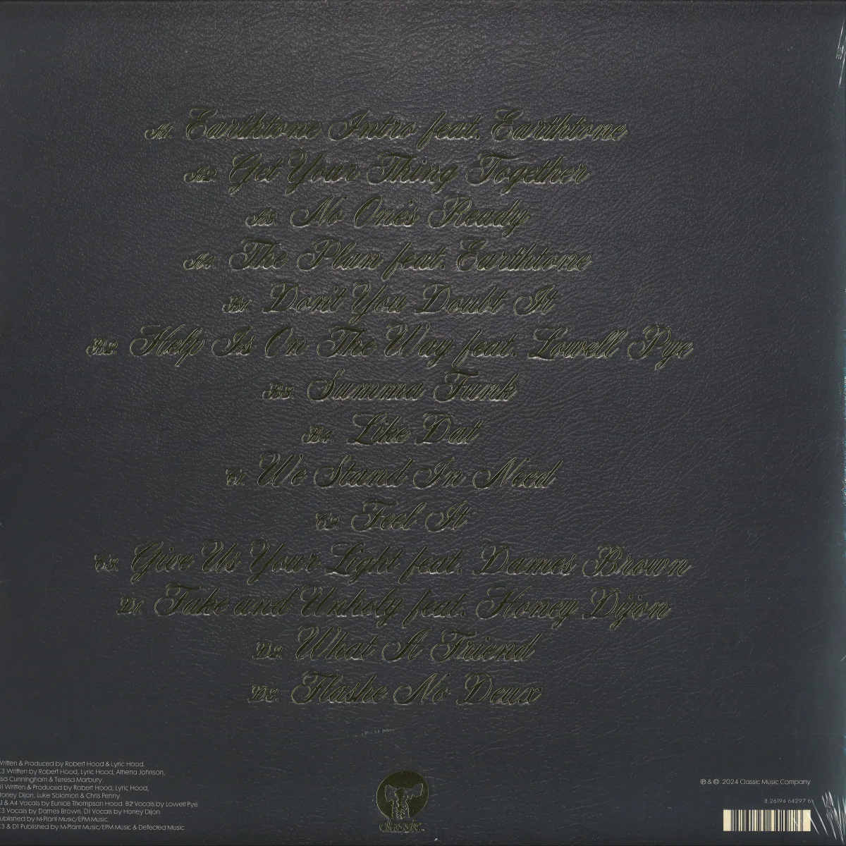 Back cover — Floorplan — The Master's Plan LP 2x12"