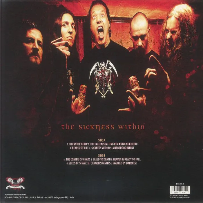 Обратная сторона обложки — HATESPHERE — Sickness Within (reissue)