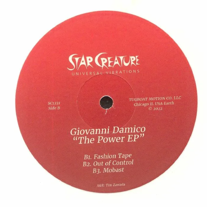 Обратная сторона обложки — Giovanni DAMICO — The Power EP
