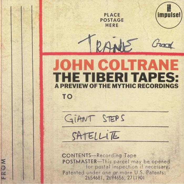 Лицевая сторона обложки — John COLTRANE — The Tiberi Tapes: A Preview Of The Mythic Recordings (Record Store Day RSD 2026)