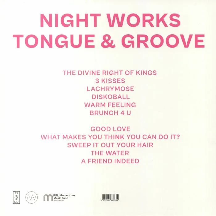 Back cover — NIGHT WORKS — Tongue & Groove