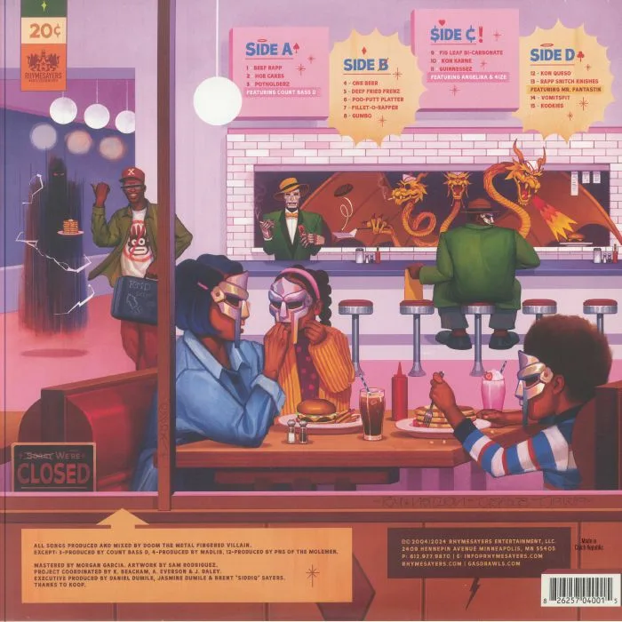 Обратная сторона обложки — MF DOOM — MM Food (20th Anniversary Edition)