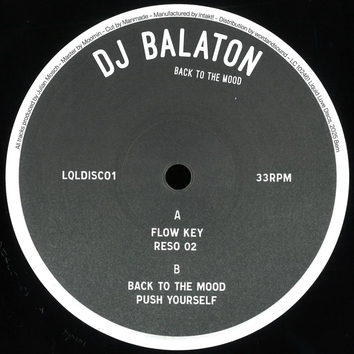 Лицевая сторона обложки — DJ Balaton — Back to the Mood