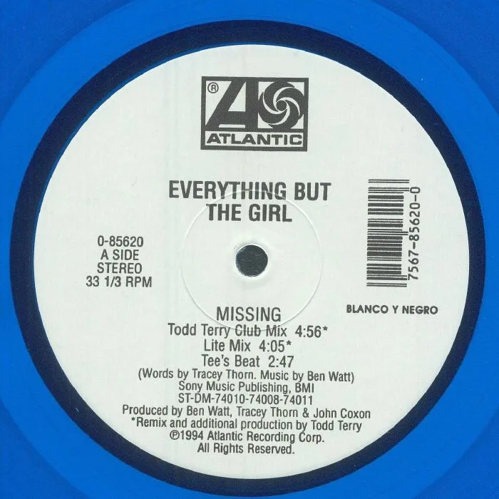 Лицевая сторона обложки — EVERYTHING BUT THE GIRL — Missing
