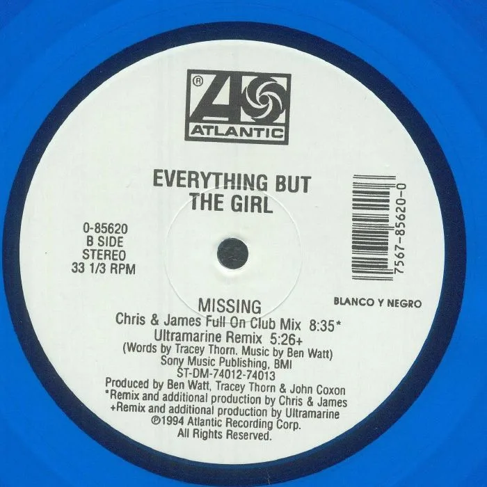 Обратная сторона обложки — EVERYTHING BUT THE GIRL — Missing