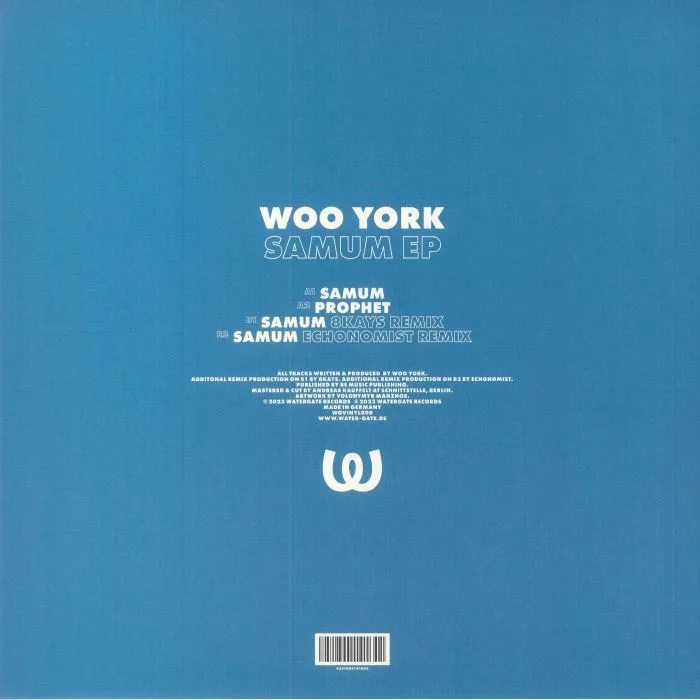 Back cover — WOO YORK — Samum EP