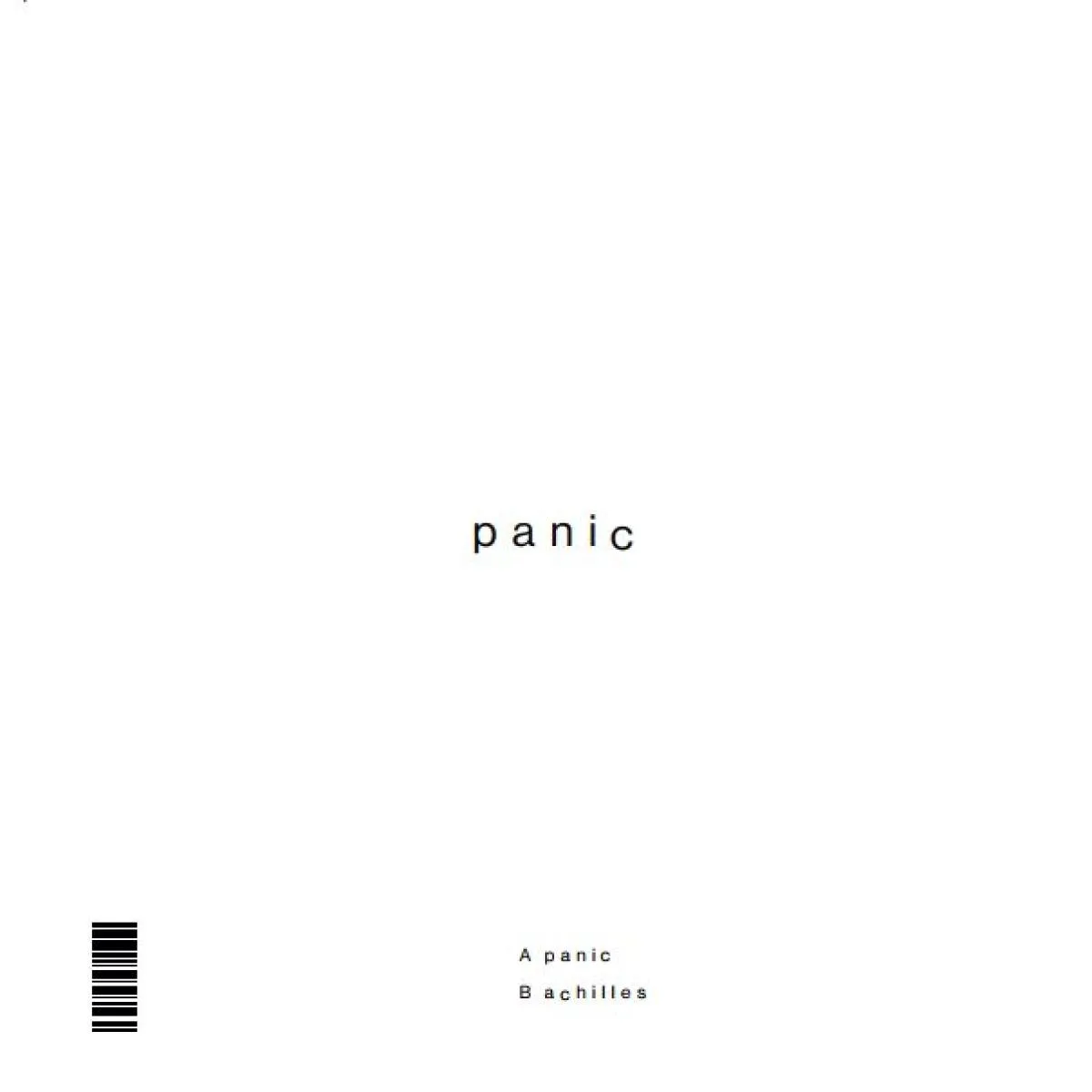 Back cover — A.D.H.S. & Thomas Schumacher — Panic