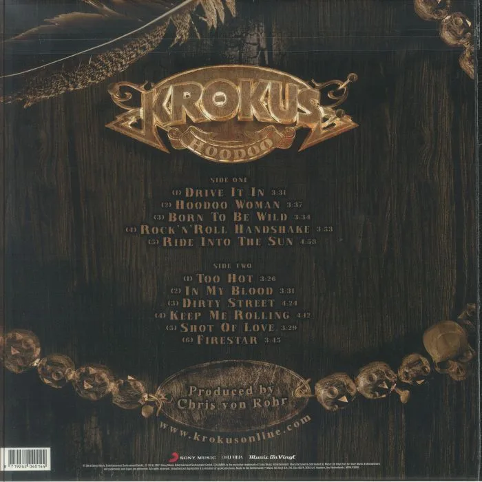 Back cover — KROKUS — Hoodoo (reissue)