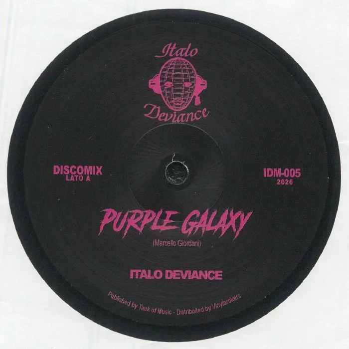 Лицевая сторона обложки — ITALO DEVIANCE — Purple Galaxy