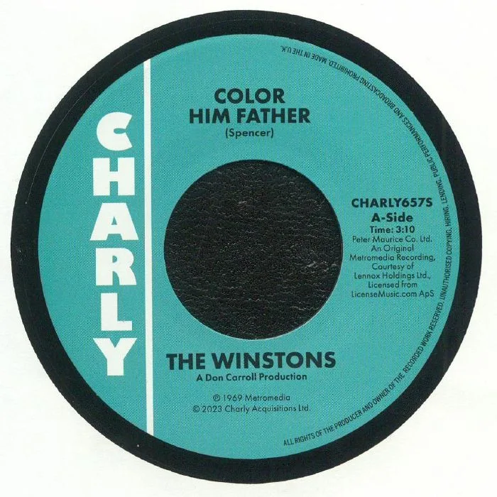 Лицевая сторона обложки — The WINSTONS / RAZZY & THE NEIGHBORHOOD KIDS — Color Him Father