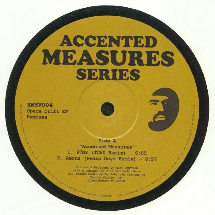 Front cover — ACCENTED MEASURES — Space Drift EP (remixes)