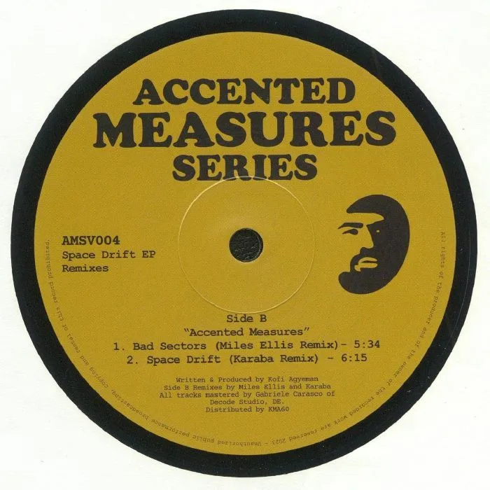Back cover — ACCENTED MEASURES — Space Drift EP (remixes)