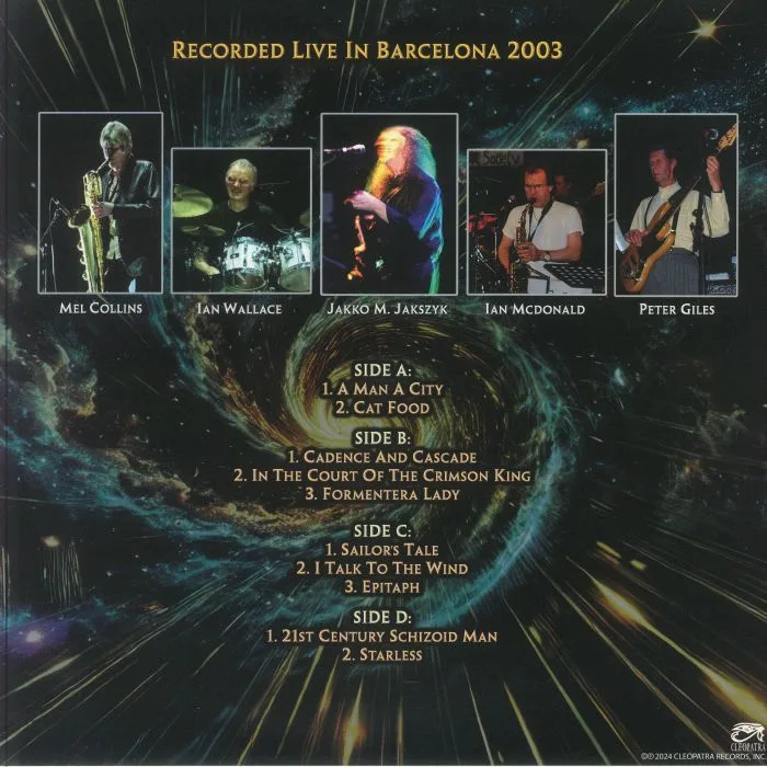 Back cover — 21ST CENTURY SCHIZOID BAND — Live In Barcelona