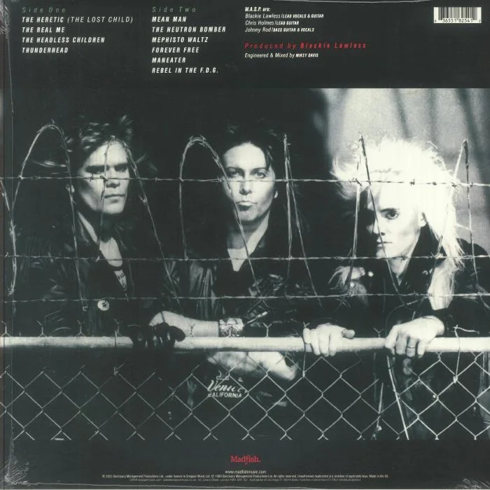 Обратная сторона обложки — WASP — The Headless Children (reissue)