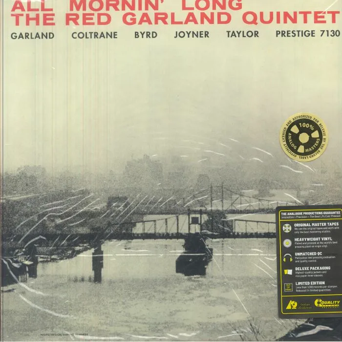 The RED GARLAND QUINTET — All Mornin' Long (reissue)