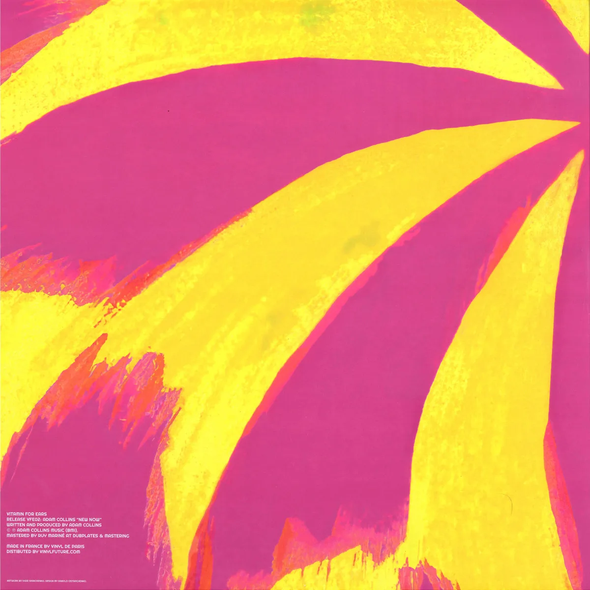 Back cover — Adam Collins — New Now EP
