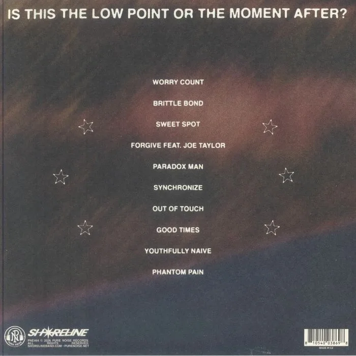 Back cover — SHORELINE — Is This The Low Point Or The Moment After?