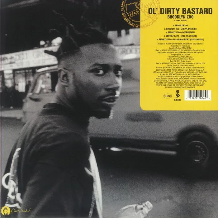Обратная сторона обложки — OL' DIRTY BASTARD — Shimmy Shimmy Ya (Record Store Day Black Friday RSD 2025)