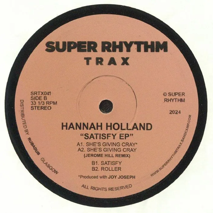 Обратная сторона обложки — Hannah HOLLAND — Satisfy EP