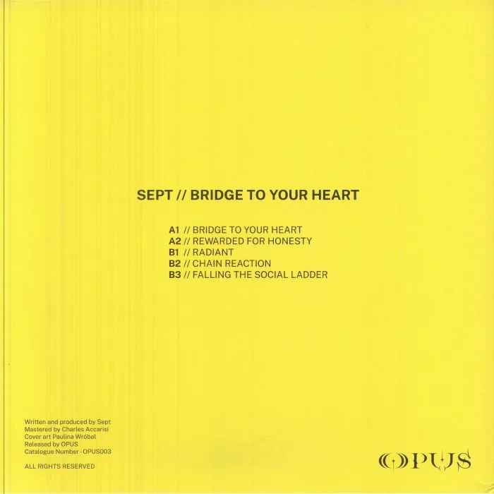 Back cover — SEPT — Bridge To Your Heart EP