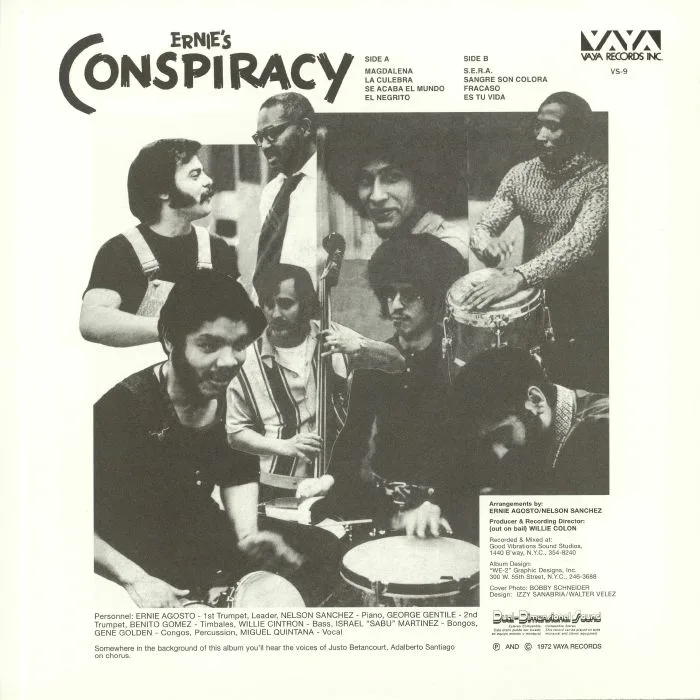 Обратная сторона обложки — ORQUESTA LA CONSPIRACION — Ernie's Conspiracy
