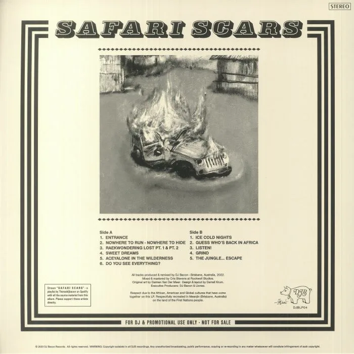 Обратная сторона обложки — DJ BACON — Safari Scars