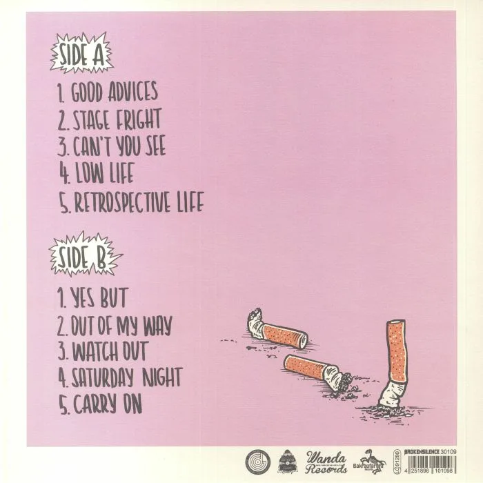 Back cover — The MELMACS — Good Advice