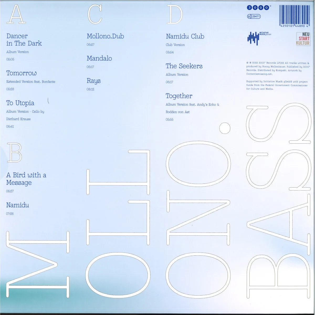 Back cover — Mollono.bass — Together LP 2x12"